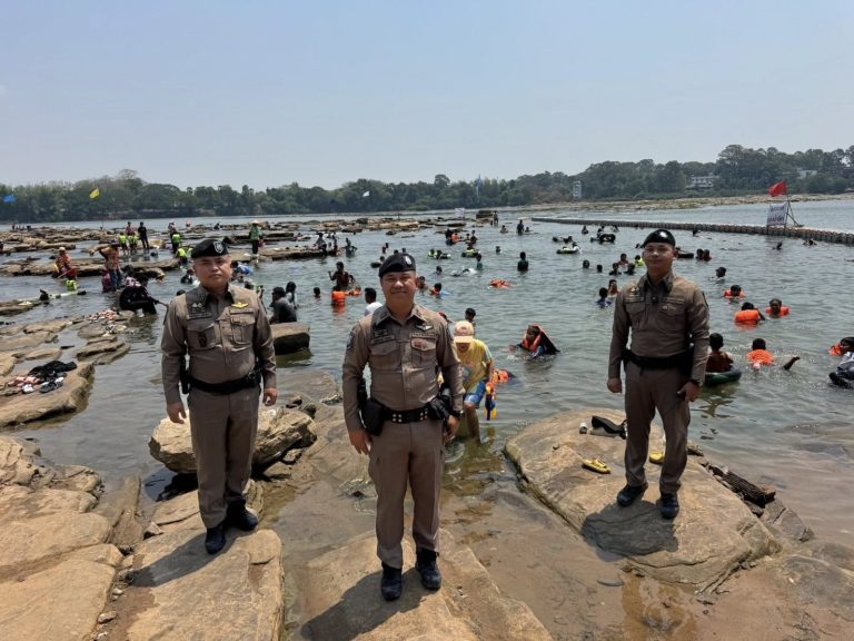 ชุดปฏิบัติการสายตรวจประจำด่านพรมแดนช่องเม็ก ดูแลความปลอดภัย อำนวยความสะดวกให้กับประชาชนและนักท่องเที่ยว ในห้วงเทศกาลวันสงกรานต์ 2569